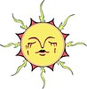 Vector clipart: crying solar design