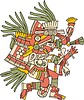 Vector clipart: Huehuecoyotl - Aztec god of music, dance and song