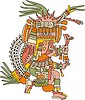 Vector clipart: Patecatl - Aztec god of healing, fertility and peyote
