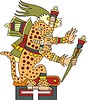 Vector clipart: Tepeyollotl - Aztec god of earthquakes, echoes and jaguars