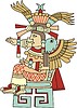 Vector clipart: Xochiquetzal - Aztec goddess of love and beauty