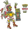 Vector clipart: Yauhtecatl - one of gods of pulque