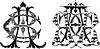 Vector clipart: monogram ABC