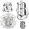 Vector clipart: monograms CB