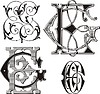 Vector clipart: monogram EG