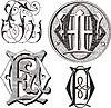 Vector clipart: monogram FO