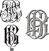 Vector clipart: monogram HB