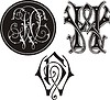 Vector clipart: monogram HW