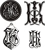 Vector clipart: monogram JK