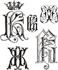 Vector clipart: monogram KK