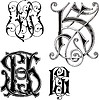 Vector clipart: monogram KS