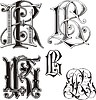 Vector clipart: monogram LR