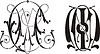 Vector clipart: monogram MC