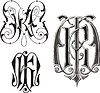 Vector clipart: monogram MK