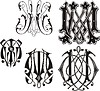 Vector clipart: monogram MM