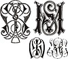 Monograms | Stock Photos and Vektor EPS Clipart | CLIPARTO