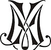 Vector clipart: monogram MX