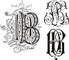 Vector clipart: monogram NB