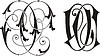 Vector clipart: monogram OC