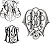 Vector clipart: monogram PM