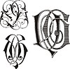 Vector clipart: monogram QG