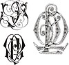 Vector clipart: monogram QP