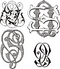 Vector clipart: monogram QS