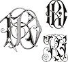 Vector clipart: monogram RD