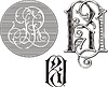 Vector clipart: monogram RJ (RI)