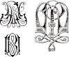 Vector clipart: monogram RM