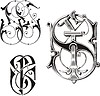 Vector clipart: monogram SF