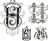 Vector clipart: monogram SU