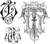 Vector clipart: monogram TH