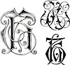 Vector clipart: monogram TK