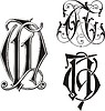 Vector clipart: monogram TN