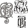 Vector clipart: monogram TR