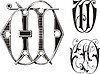 Vector clipart: monogram UD