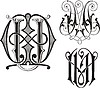 Vector clipart: monogram UM