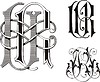 Vector clipart: monogram UR