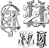 Vector clipart: monogram UZ