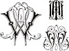 Vector clipart: monogram WA