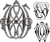 Vector clipart: monogram WO