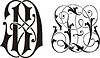 Vector clipart: monogram ZD