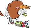 Vector clipart: ox (bull cartoon)