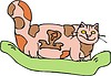 Vector clipart: cat-scales