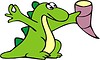 Vector clipart: dragon cartoon