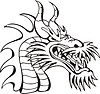 Vector clipart: dragon head