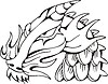 Vector clipart: dragon head