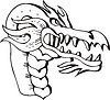 Vector clipart: dragon head