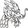 Векторный клипарт: драконья голова